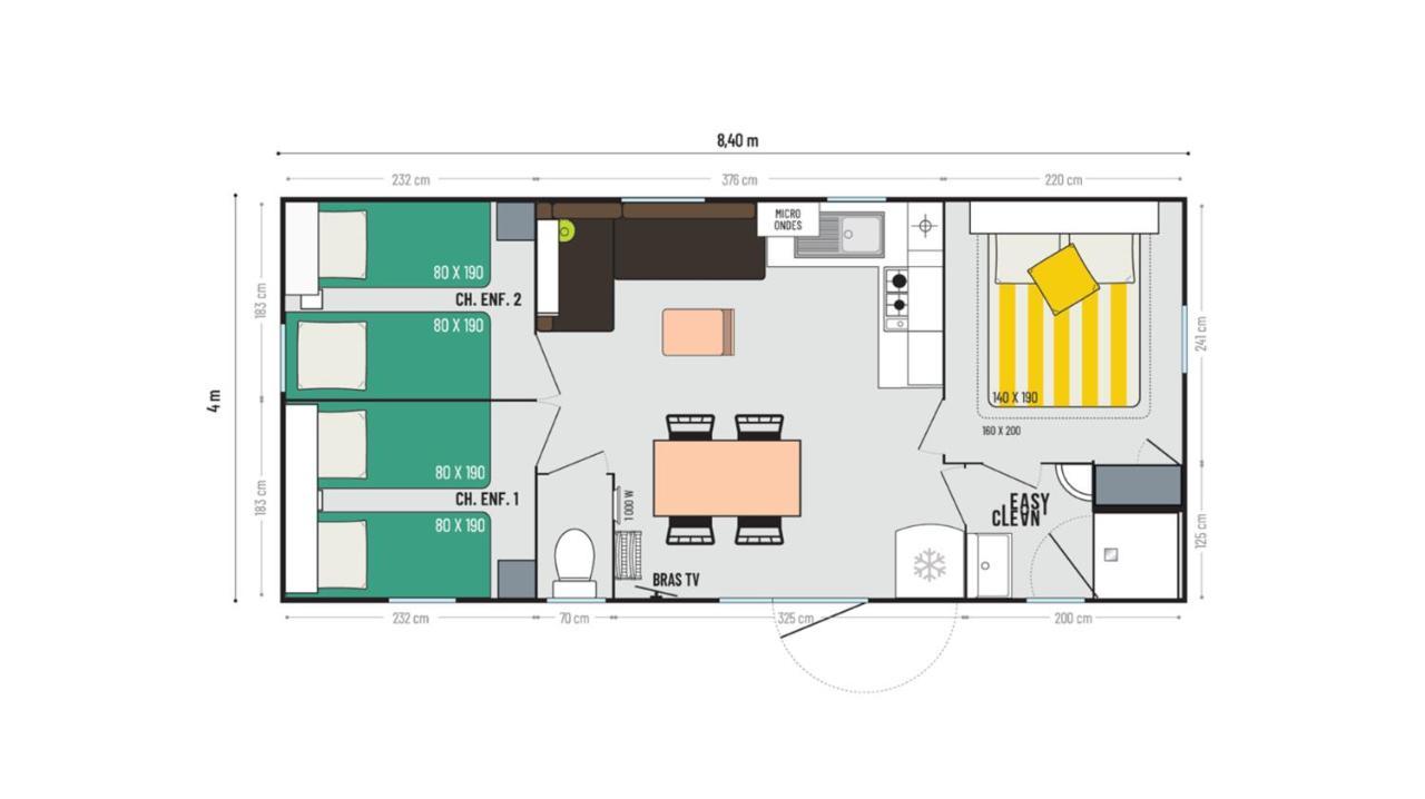 Mobil-Home Parc Des Allais Trogues Dış mekan fotoğraf